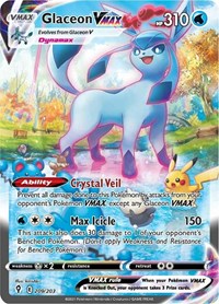 Glaceon VMAX (Alternate Art Secret) (Holofoil) English - SWSH07: Evolving Skies [Near Mint]