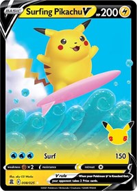 Surfing Pikachu V English - Celebrations [Near Mint]