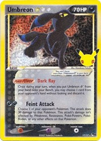 Umbreon Star English - Celebrations: Classic Collection [Near Mint]