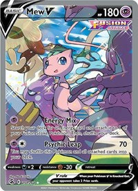 Mew V Alternate Full Art English - SWSH08: Fusion Strike [Near Mint]