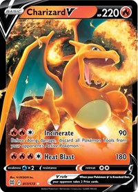 Charizard V English - SWSH09: Brilliant Stars [Near Mint]