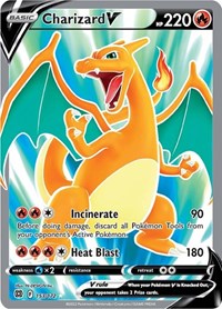 Charizard V Full Art English - SWSH09: Brilliant Stars [Near Mint]