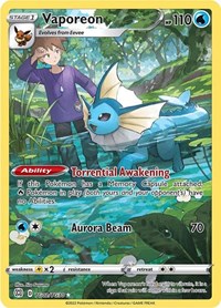 Vaporeon English - SWSH09: Brilliant Stars Trainer Gallery [Lightly Played]
