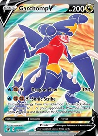 Garchomp V Full Art English - SWSH10: Astral Radiance [Near Mint]