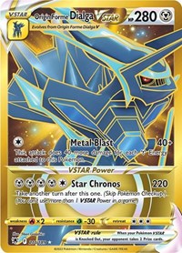 Origin Forme Dialga VSTAR 210 189 Secret English - SWSH10: Astral Radiance [Near Mint]