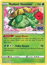 Radiant Venusaur English - Pokemon GO [Near Mint]