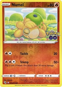 Numel (Peelable Ditto) (Reverse Holofoil) English - Pokemon GO [Near Mint]