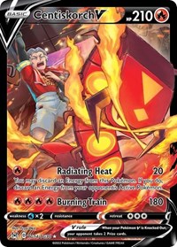 Centiskorch V (Holofoil) English - SWSH11: Lost Origin Trainer Gallery [Near Mint]
