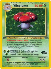 Vileplume (15) (Unlimited Holofoil) English - Jungle [Lightly Played]