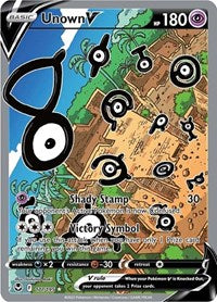 Unown V Alternate Full Art English - SWSH12: Silver Tempest [Near Mint]
