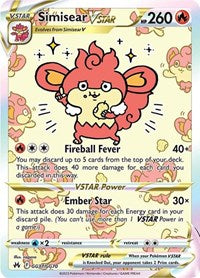 Simisear VSTAR English - SWSH: Crown Zenith: Galarian Gallery [Near Mint]