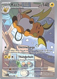 Raichu 211 193 English - SV02: Paldea Evolved [Near Mint]