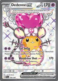 Dedenne ex 239 193 English - SV02: Paldea Evolved [Near Mint]
