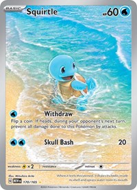 Squirtle - 170/165 (Holofoil) English - SV: Scarlet & Violet 151 [Near Mint]