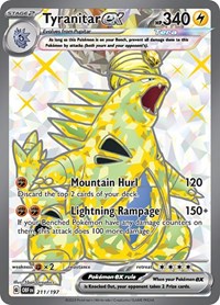 Tyranitar ex 211 197 English - SV03: Obsidian Flames [Near Mint]