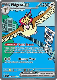 Pidgeot ex - 225/197 (Holofoil) English - SV03: Obsidian Flames [Lightly Played]