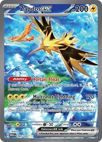 Zapdos ex 202 165 English - SV: Scarlet & Violet 151 [CGC 10]