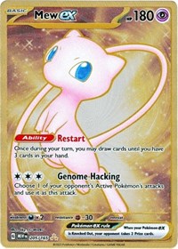 Mew ex - 205/165 (151 Metal Card) (Normal) English - SV: Scarlet & Violet 151 [PSA 10]