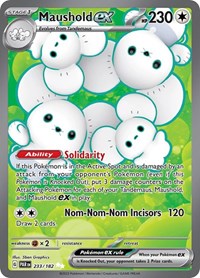 Maushold ex - 233/182 (Holofoil) English - SV04: Paradox Rift [Near Mint]