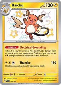 Raichu 132 091 English - SV: Paldean Fates [Near Mint]