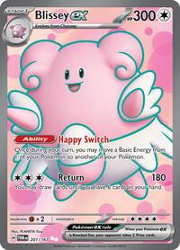 Blissey ex 201 167 English - SV06: Twilight Masquerade [Near Mint]