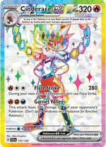 Cinderace ex - 157/142 (Holofoil) English - SV07: Stellar Crown [Near Mint]