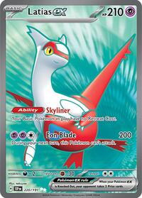 Latias ex 220 191 English - SV08: Surging Sparks [Near Mint]