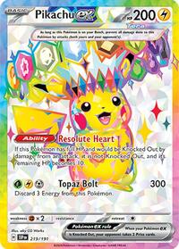 Pikachu ex 219 191 English - SV08: Surging Sparks [Near Mint]