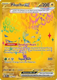 Pikachu ex 179 131 English - SV: Prismatic Evolutions [PSA 10]