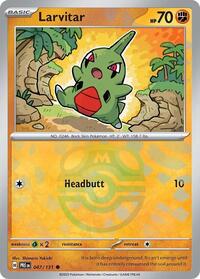 Larvitar Master Ball Pattern English - SV: Prismatic Evolutions [Near Mint]