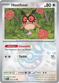 Hoothoot Master Ball Pattern English - SV: Prismatic Evolutions [Near Mint]