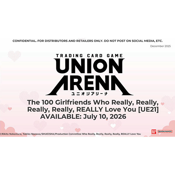 Union Arena: The 100 Girlfriends Who Really, Really, Really, Really, REALLY Love You Booster Display