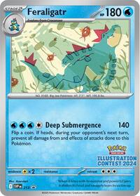 Feraligatr - 213 (Illustration Contest 2024) (Normal) English - SV: Scarlet & Violet Promo Cards [PSA 10]