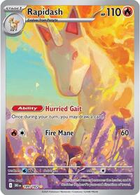 Rapidash 189 182 English - SV10: Destined Rivals [Lightly Played]