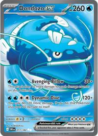 Dondozo ex 211 182 English - SV10: Destined Rivals [Near Mint]