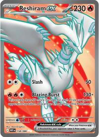 Reshiram ex 158 086 English - SV: White Flare [Near Mint]