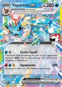 Vaporeon ex 023 131 English - Prize Pack Series Cards [Near Mint]