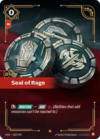 Seal of Rage English - Origins [Near Mint]