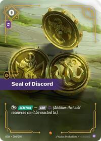 Seal of Discord English - Origins [Near Mint]