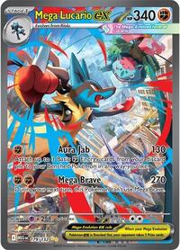 Mega Lucario ex 179 132 English - ME01: Mega Evolution [Near Mint]