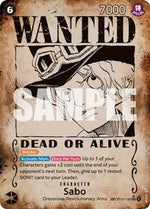 Sabo 120 Wanted Poster English - Carrying On His Will [Near Mint]