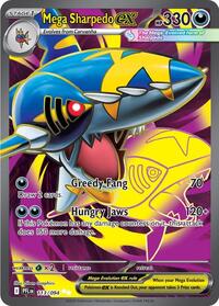 Mega Sharpedo ex 113 094 English - ME02: Phantasmal Flames [Near Mint]