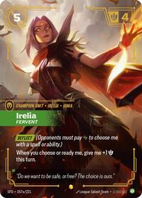 Irelia Fervent Alternate Art English - Spiritforged [Near Mint]