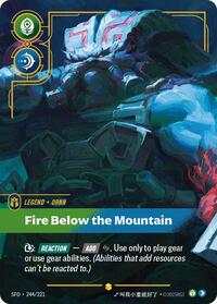 Ornn Fire Below the Mountain Overnumbered English - Spiritforged [Near Mint]