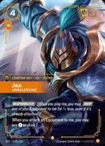 Jax Unrelenting Alternate Art English - Spiritforged [Near Mint]