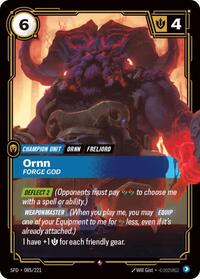 Ornn Forge God English - Spiritforged [Near Mint]