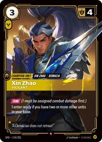 Xin Zhao Vigilant English - Spiritforged [Near Mint]