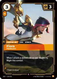 Fiora Peerless English - Spiritforged [Near Mint]