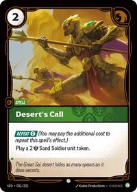 Deserts Call English - Spiritforged [Near Mint]