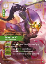 Master Yi Unstoppable English - Unleashed [Near Mint]